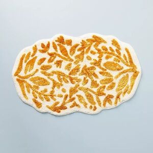 Anthropologie Handcrafted Lucia Bath Mat Small New